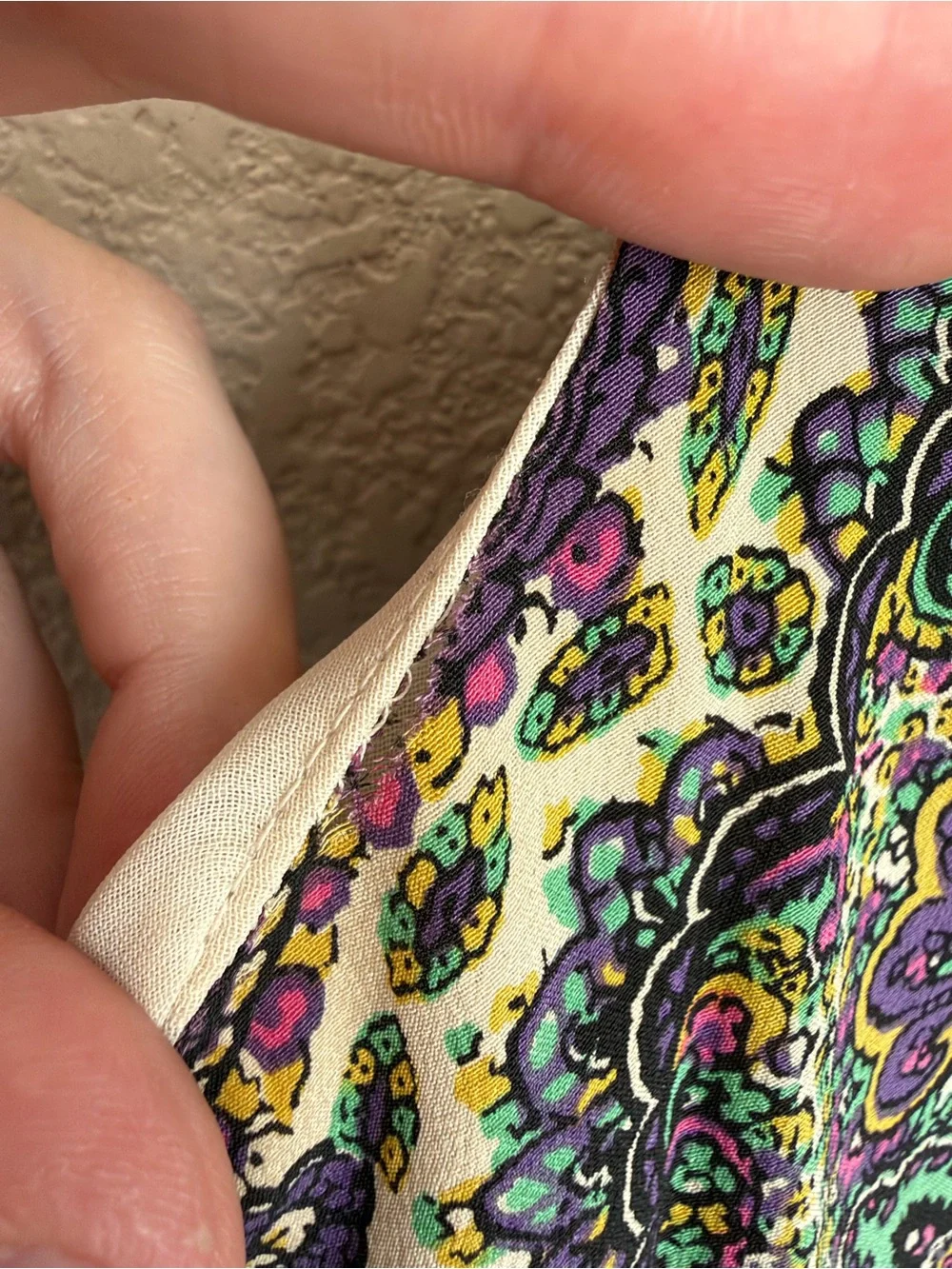 J.Crew Silk Paisley Slip Dress Purple Green Boho Spaghetti Strap Summer Cocktail